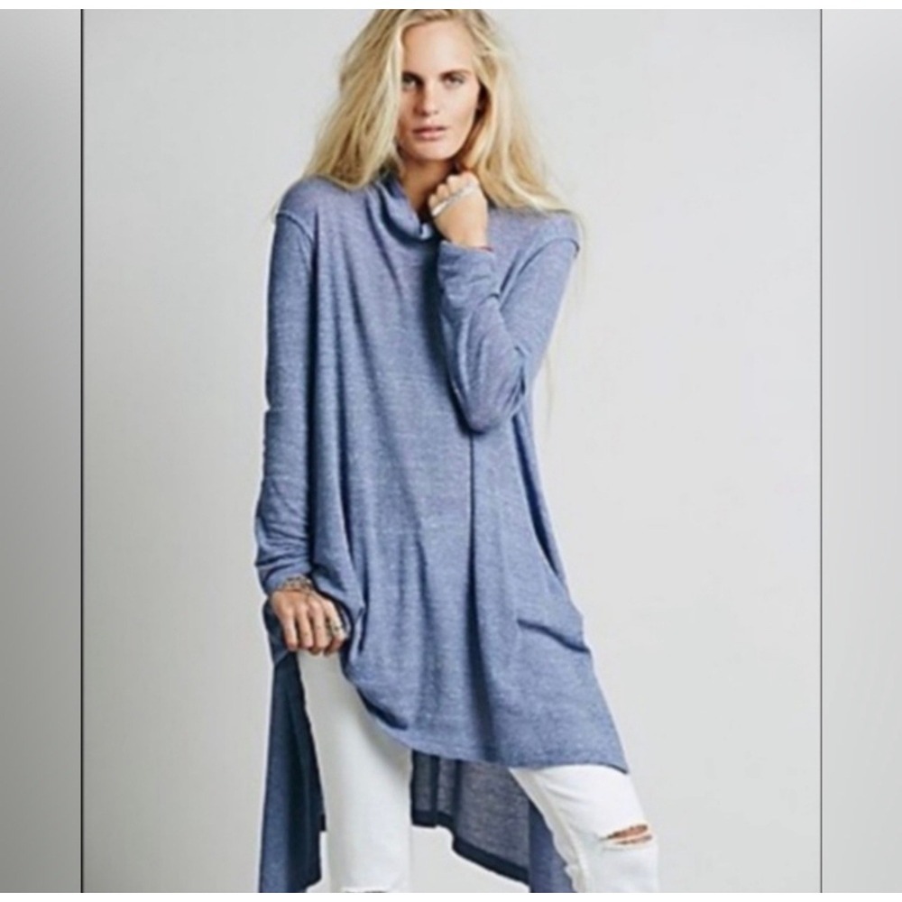Free People We The Free Wonder Woman Thermal Tunic Dress Top Size Medium‎ NWT